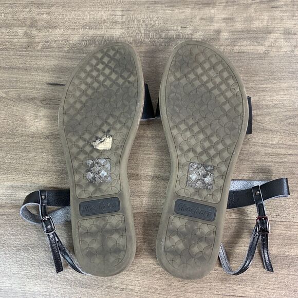 Skechers Womens Luxe Foam Sandals Size 10 Open Toes Ankle Strap - Picture 10 of 10